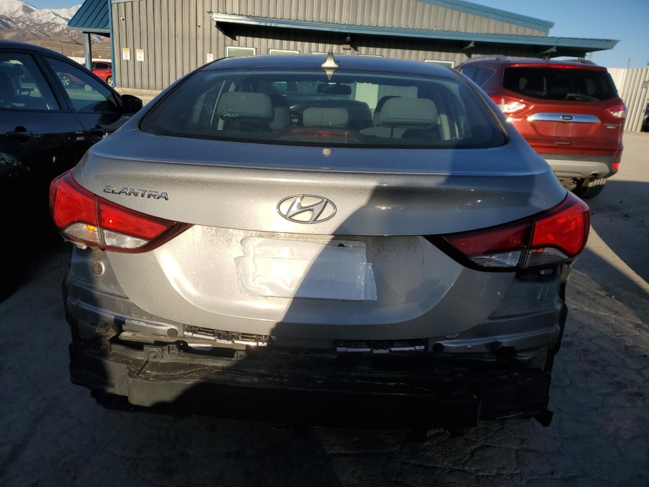 2014 Hyundai Elantra VIN KMHDH4AE6EU157443 Copart auction photo, front end damage thumbnail 6
