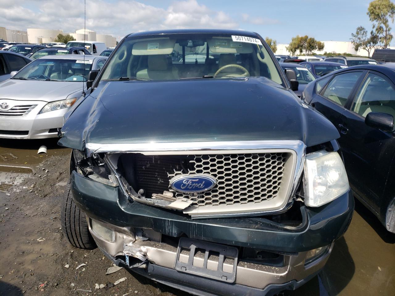 2004 Ford F-150 VIN 1FTPW12524KD59548 Copart auction photo, all over damage thumbnail 5