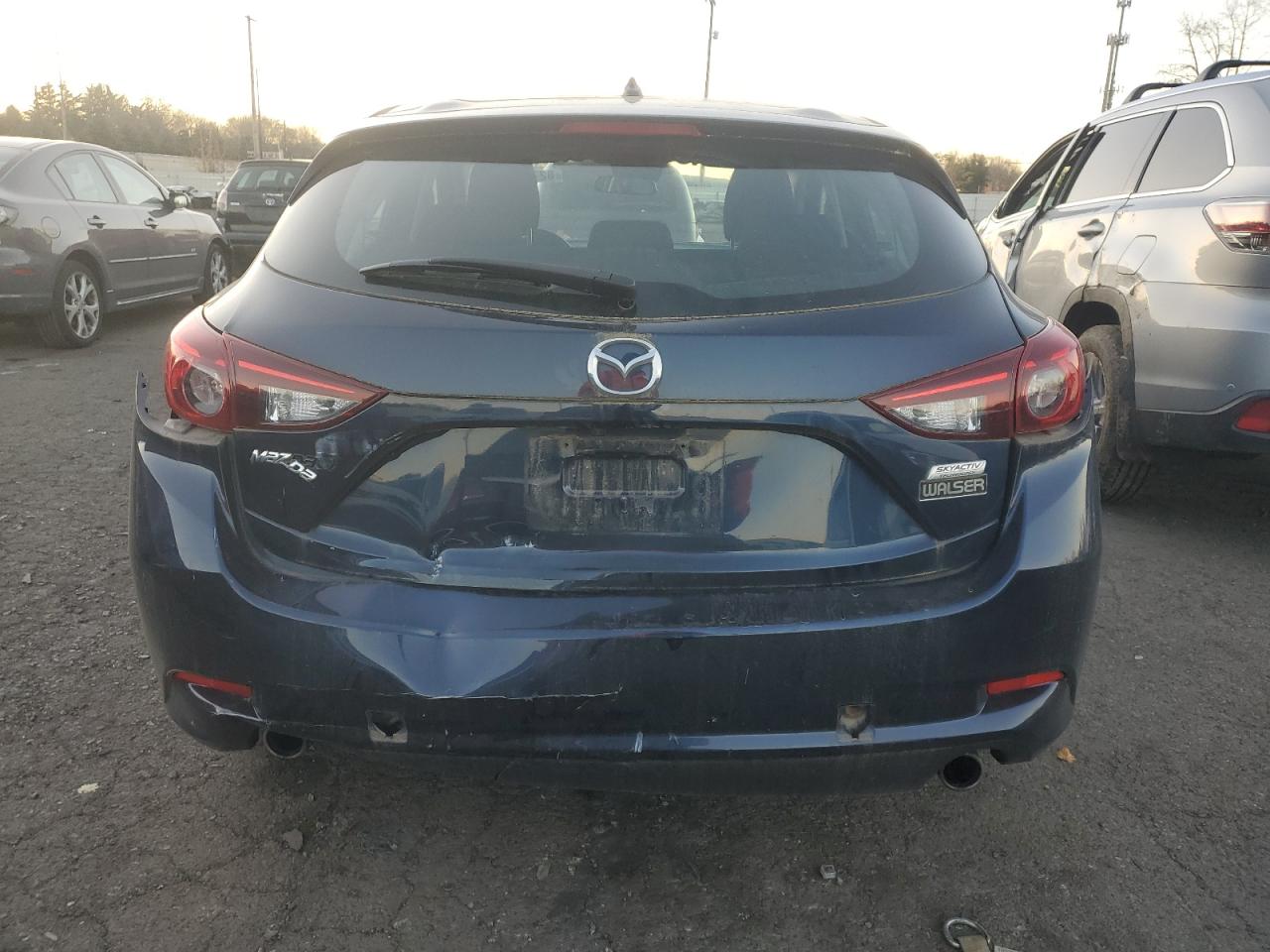 2018 Mazda 3 VIN 3MZBN1K78JM276514 Copart auction photo, front end / all over damage thumbnail 6