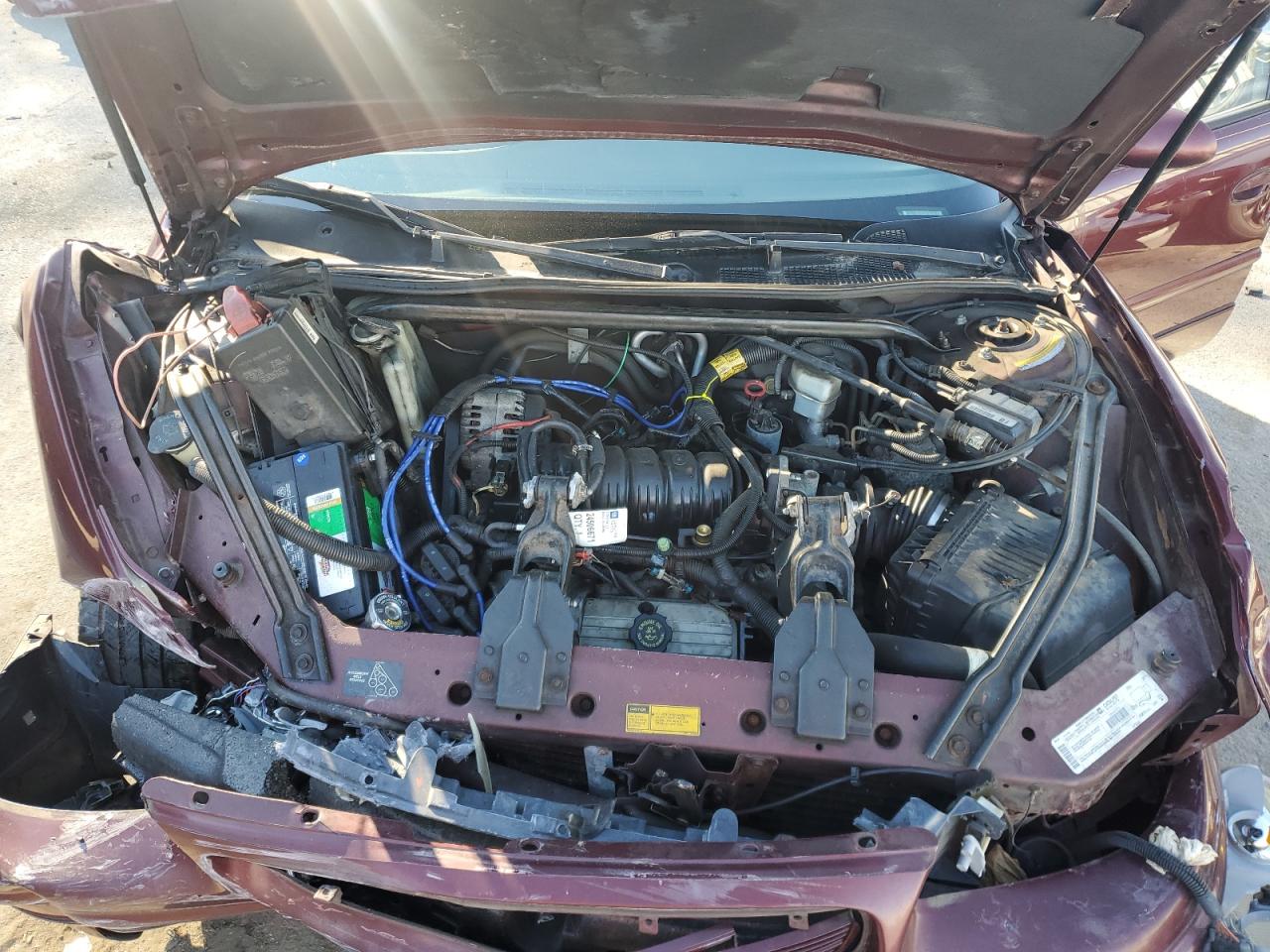 2001 Buick Regal VIN 2G4WB55K611115473 Copart auction photo, front end / side damage thumbnail 12