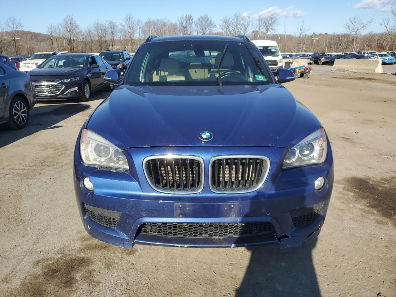 2014 BMW X1 VIN WBAVL1C53EVY22521 Copart auction photo, front end / minor dent/scratches damage thumbnail 5