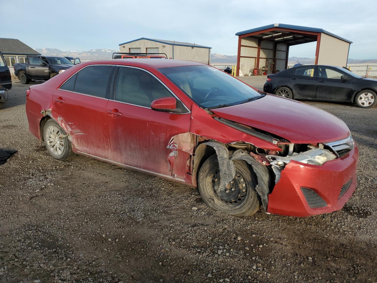 2012 Toyota Camry VIN 4T4BF1FKXCR184139 Copart auction photo, front end / side damage thumbnail 4