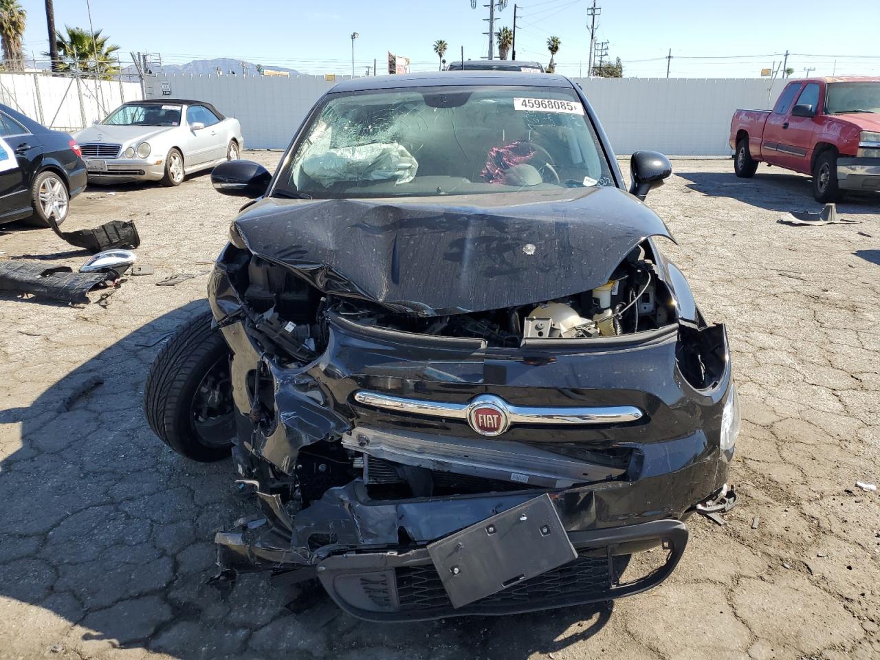 2018 Fiat 500 VIN ZFBCFXDB4JP655869 Copart auction photo, front end damage thumbnail 5