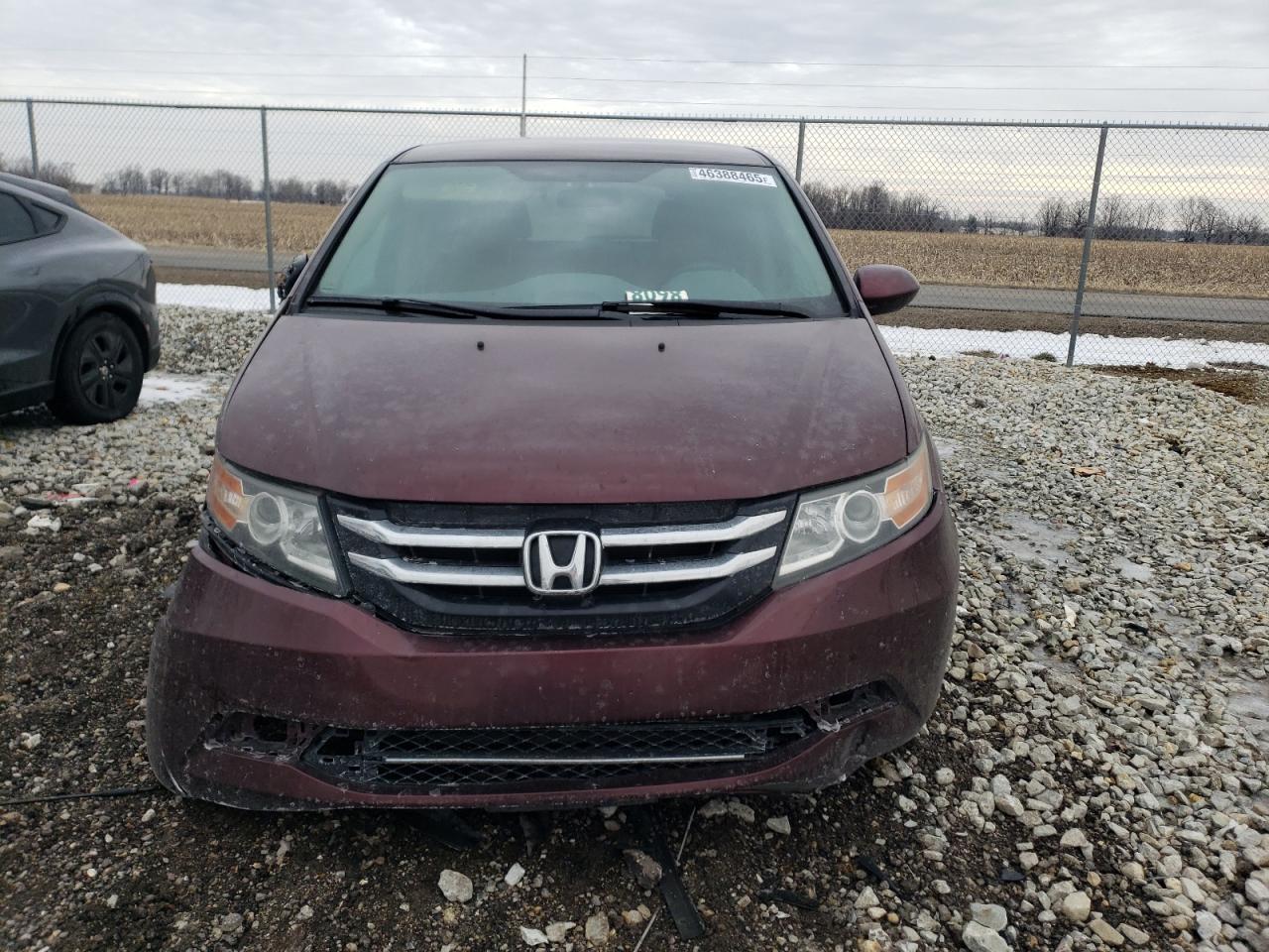 2017 Honda Odyssey VIN 5FNRL5H39HB026684 Copart auction photo, side / front end damage thumbnail 5