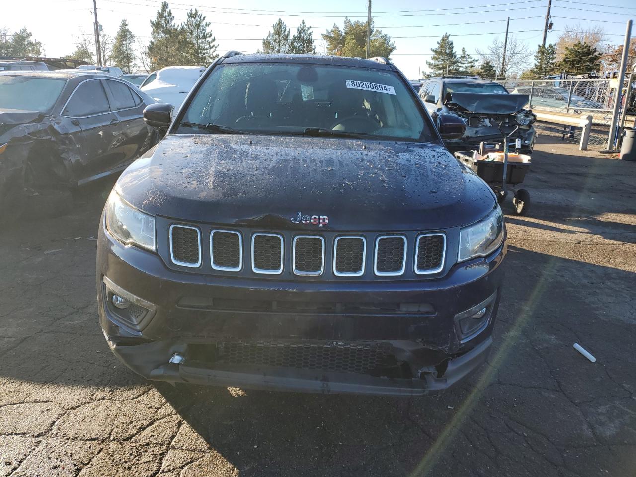 2021 Jeep Compass VIN 3C4NJDBB4MT575641 Copart auction photo, rear end damage thumbnail 5