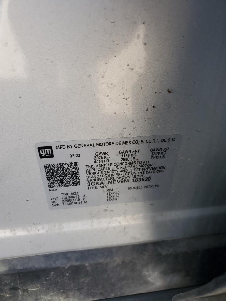 2022 GMC Terrain VIN 3GKALMEV9NL183629 Copart auction photo, front end / rear end damage thumbnail 13