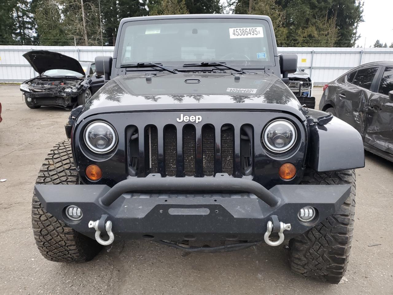 2008 Jeep Wrangler VIN 1J8GA59158L531041 Copart auction photo, front end / undercarriage damage thumbnail 5