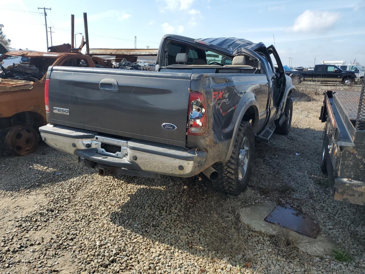 2006 Ford F250 VIN 1FTSW21P46EC26309 Copart auction photo, front end damage thumbnail 4