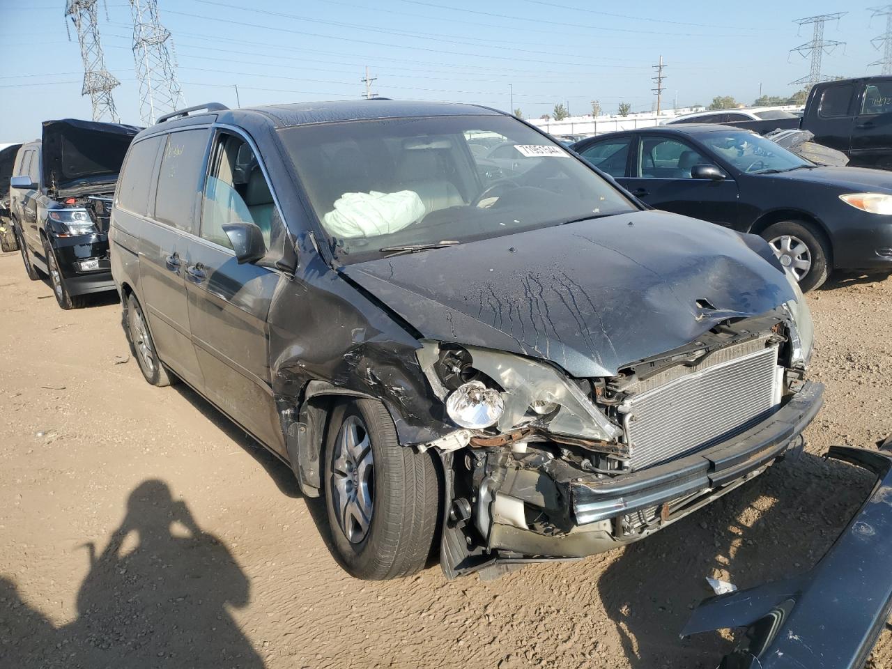 2006 Honda Odyssey VIN 5FNRL38606B037083 Copart auction photo, front end damage thumbnail 4