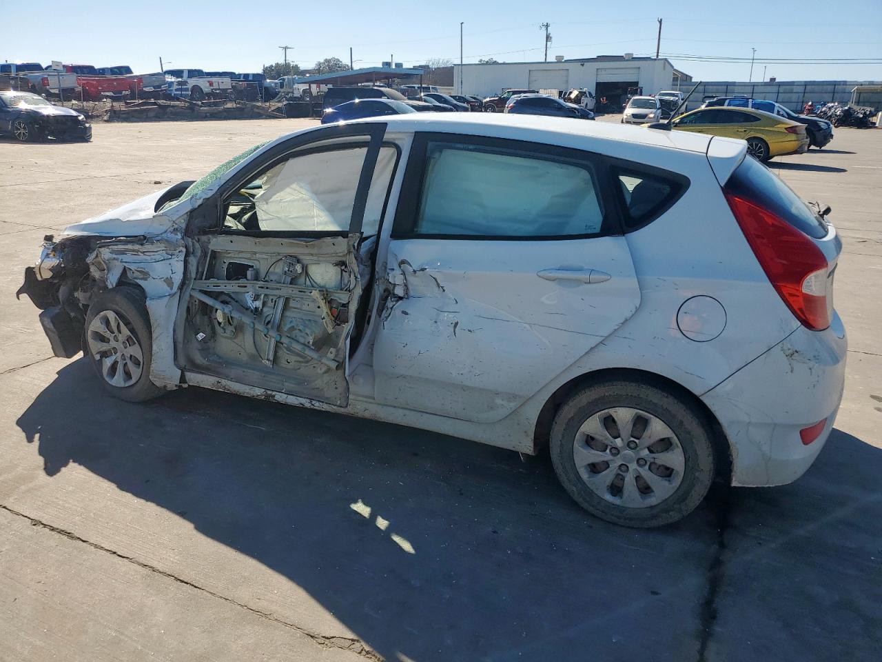 2017 Hyundai Accent VIN KMHCT5AE5HU359971 Copart auction photo, front end / side damage thumbnail 2