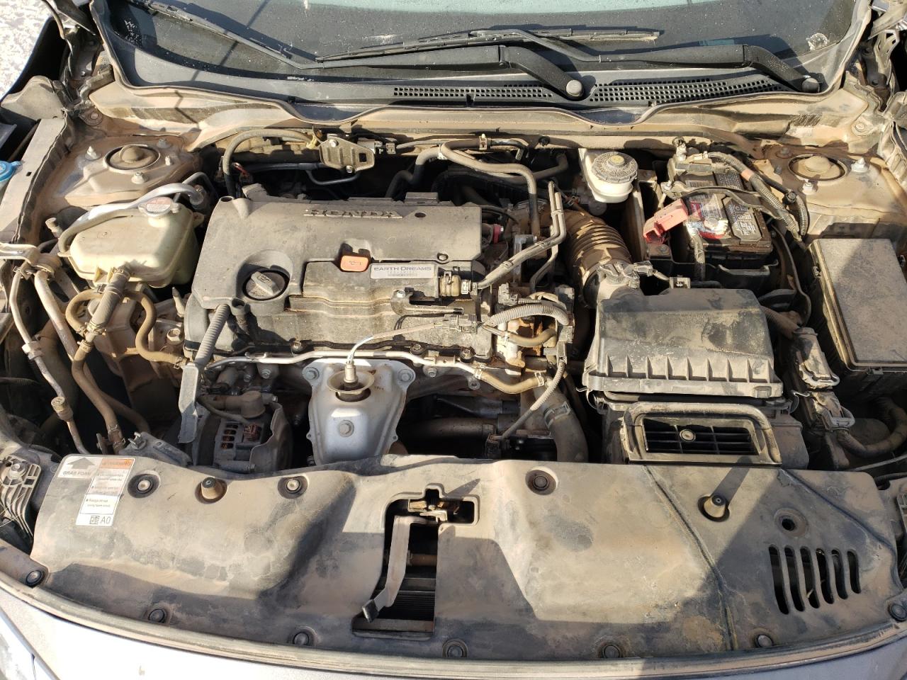 2017 Honda Civic VIN 19XFC2F58HE039177 Copart auction photo, water/flood damage thumbnail 11