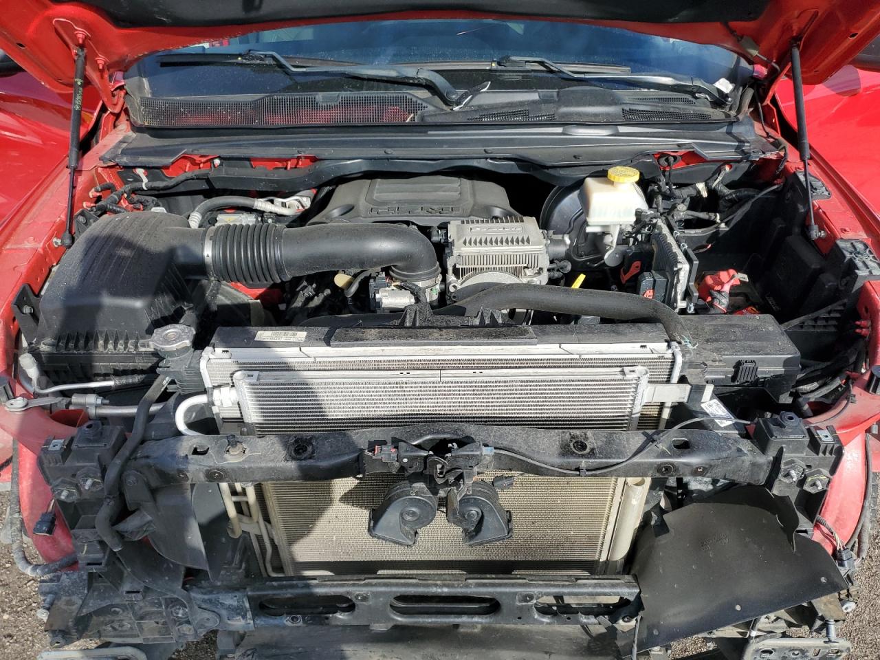 2019 RAM 1500 VIN 1C6SRFBT2KN865283 Copart auction photo, rear end / front end damage thumbnail 11