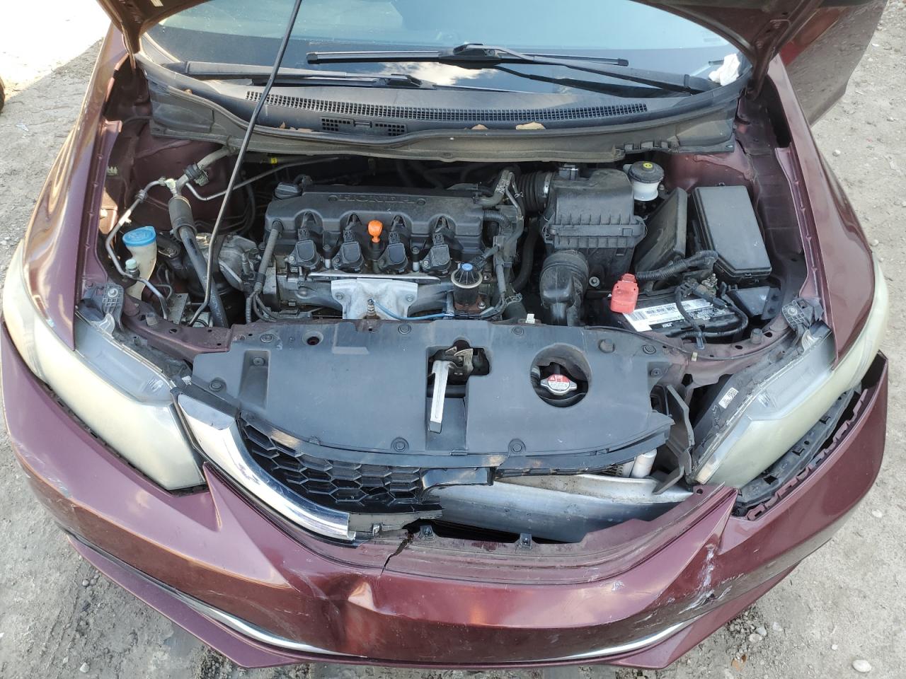 2013 Honda Civic VIN 19XFB2F89DE082997 Copart auction photo, front end damage thumbnail 12