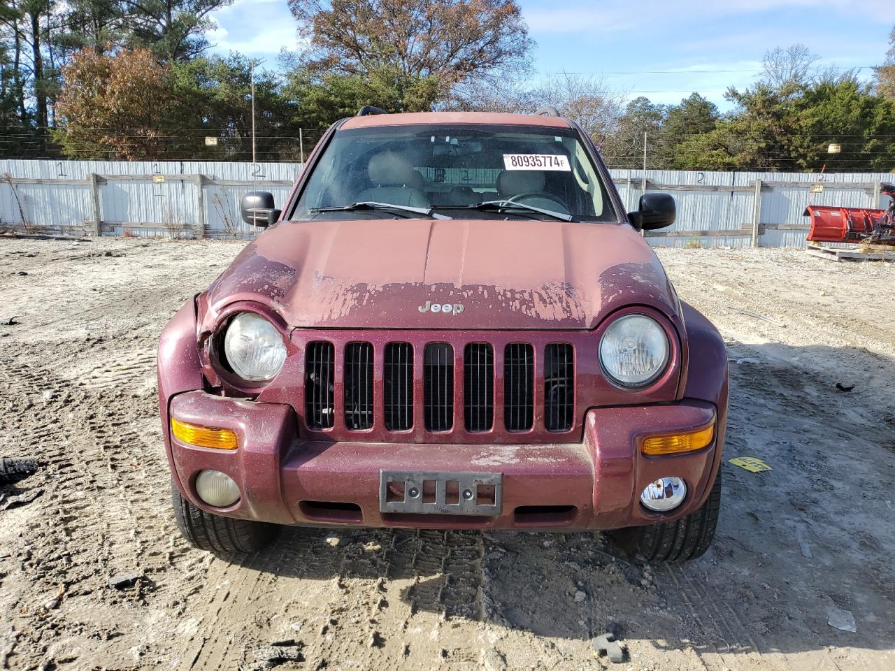 2003 Jeep Liberty (North America) VIN 1J8GL58K03W666603 Copart auction photo, front end / all over damage thumbnail 5