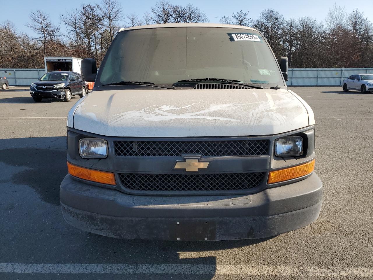2014 Chevrolet Express VIN 1GCWGFCA9E1204049 Copart auction photo, side / mechanical damage thumbnail 5
