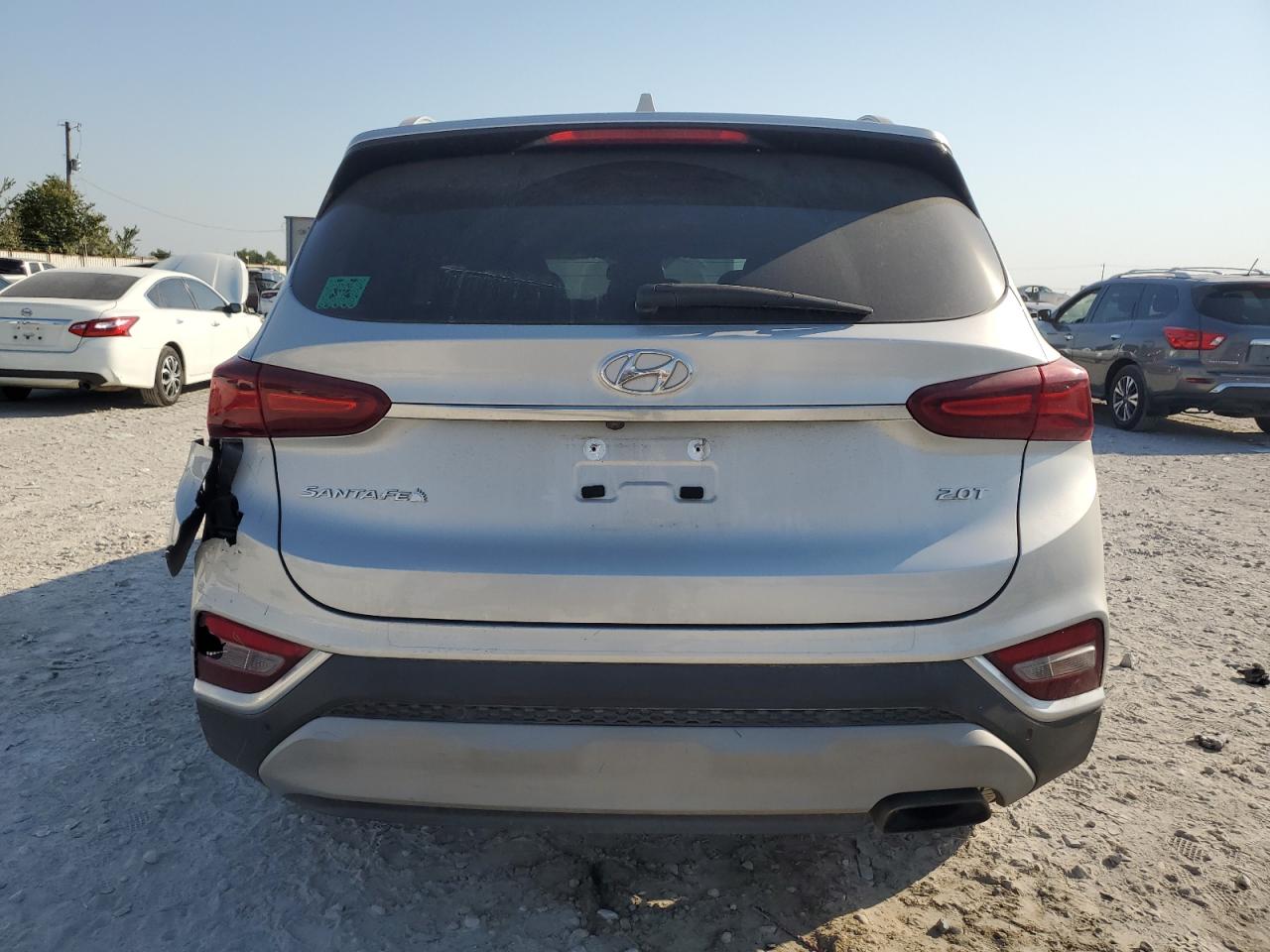 2019 Hyundai Santa Fe VIN 5NMS53AA8KH102362 Copart auction photo, front end / rear end damage thumbnail 6
