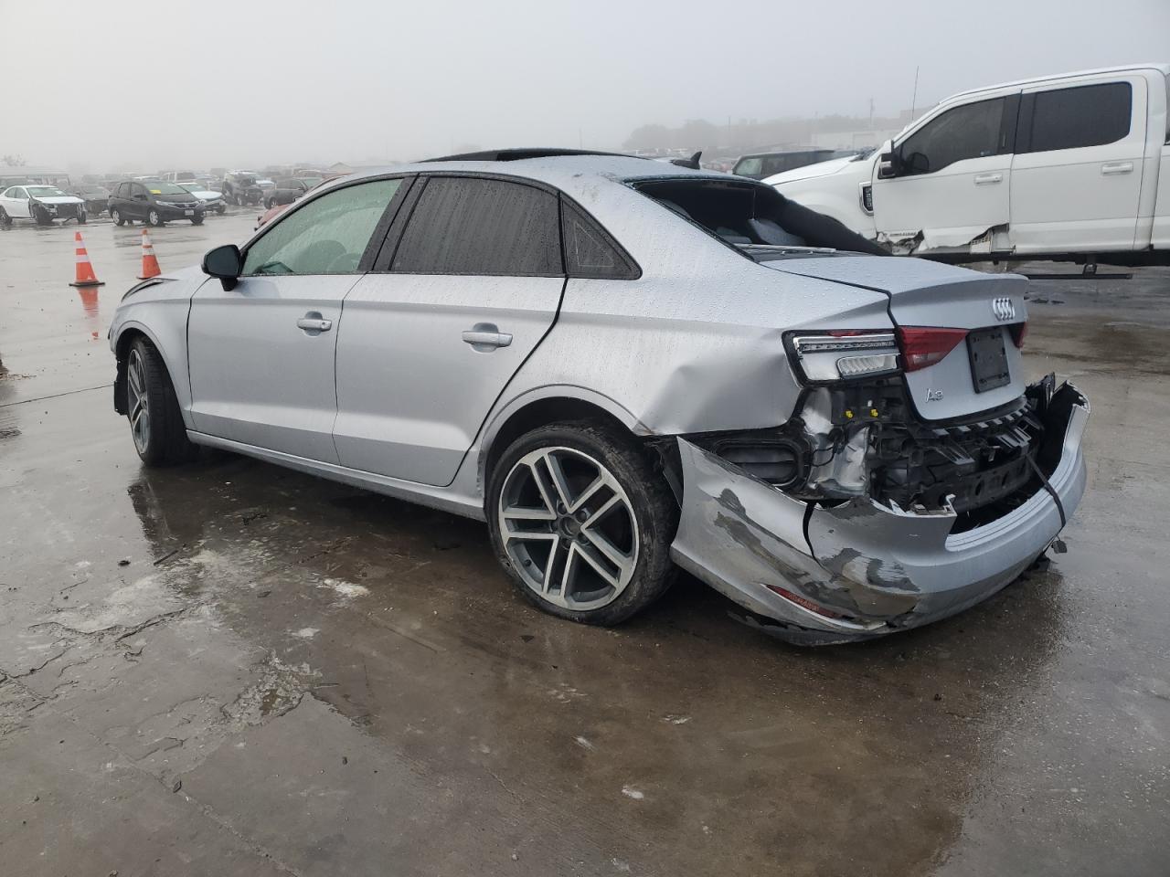2019 Audi A3 VIN WAUAUGFF7KA113970 Copart auction photo, all over damage thumbnail 2