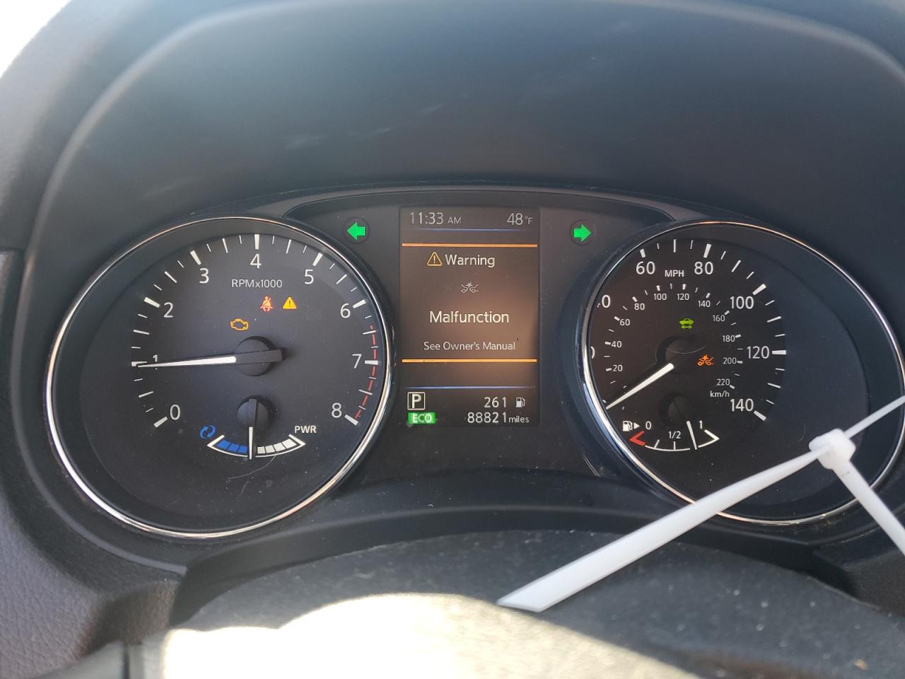 2019 Nissan Rogue VIN 5N1ET2MT5KC718606 Copart auction photo, front end damage thumbnail 9