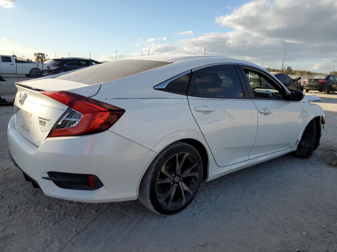 2020 Honda Civic VIN 2HGFC2F80LH504608 Copart auction photo, front end / minor dent/scratches damage thumbnail 3