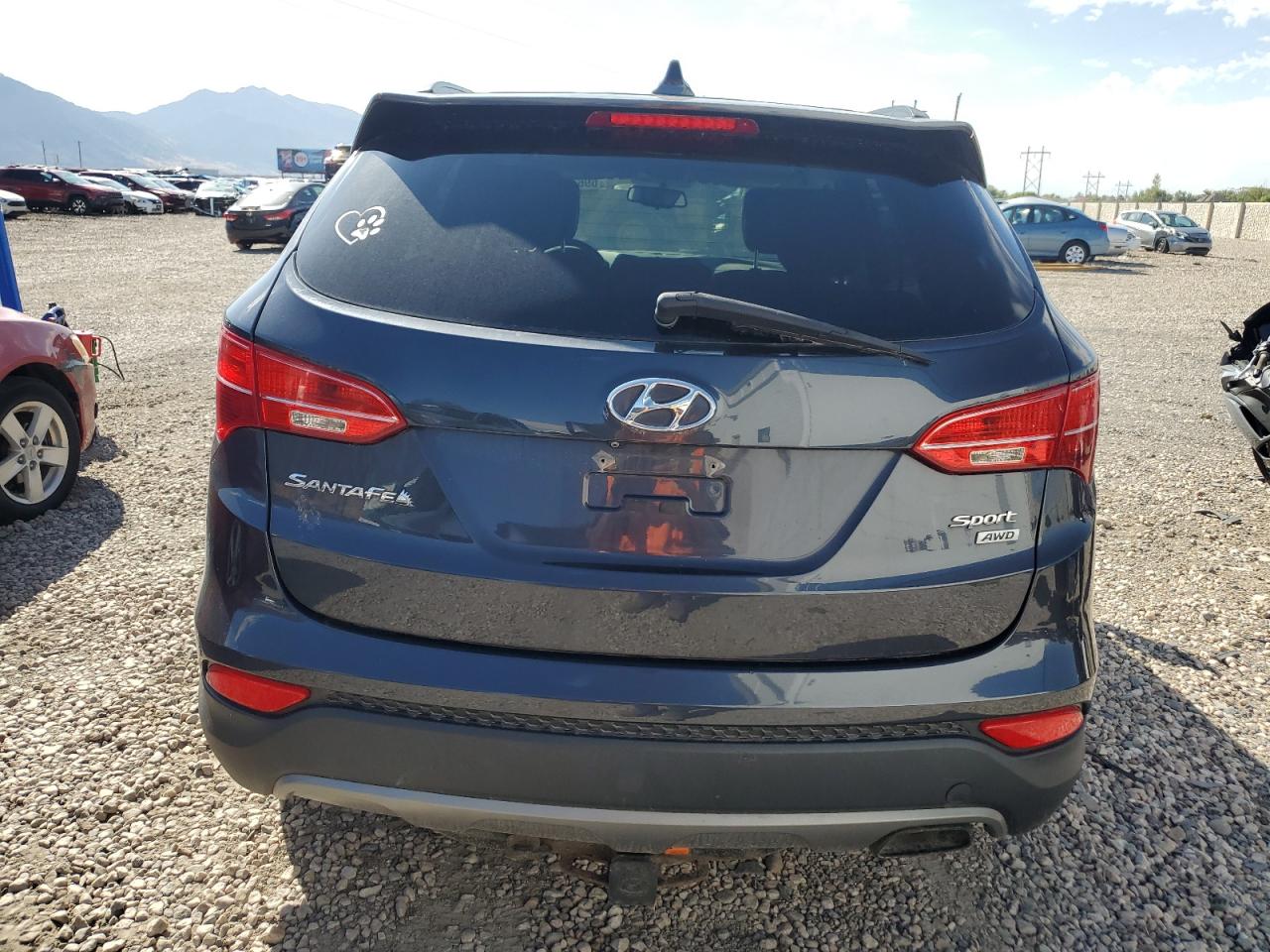 2016 Hyundai Santa Fe VIN 5XYZUDLB0GG315515 Copart auction photo, burn - engine damage thumbnail 6