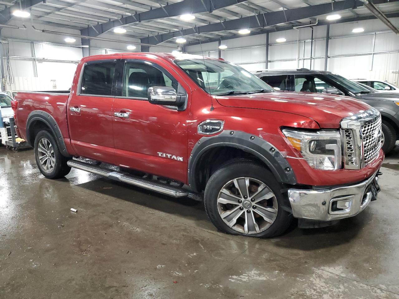 2017 Nissan Titan VIN 1N6AA1E54HN555265 Copart auction photo, front end / rear end damage thumbnail 4