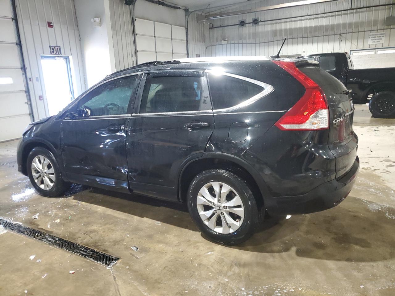 2013 Honda CR-V VIN 2HKRM4H74DH677520 Copart auction photo, rollover damage thumbnail 2