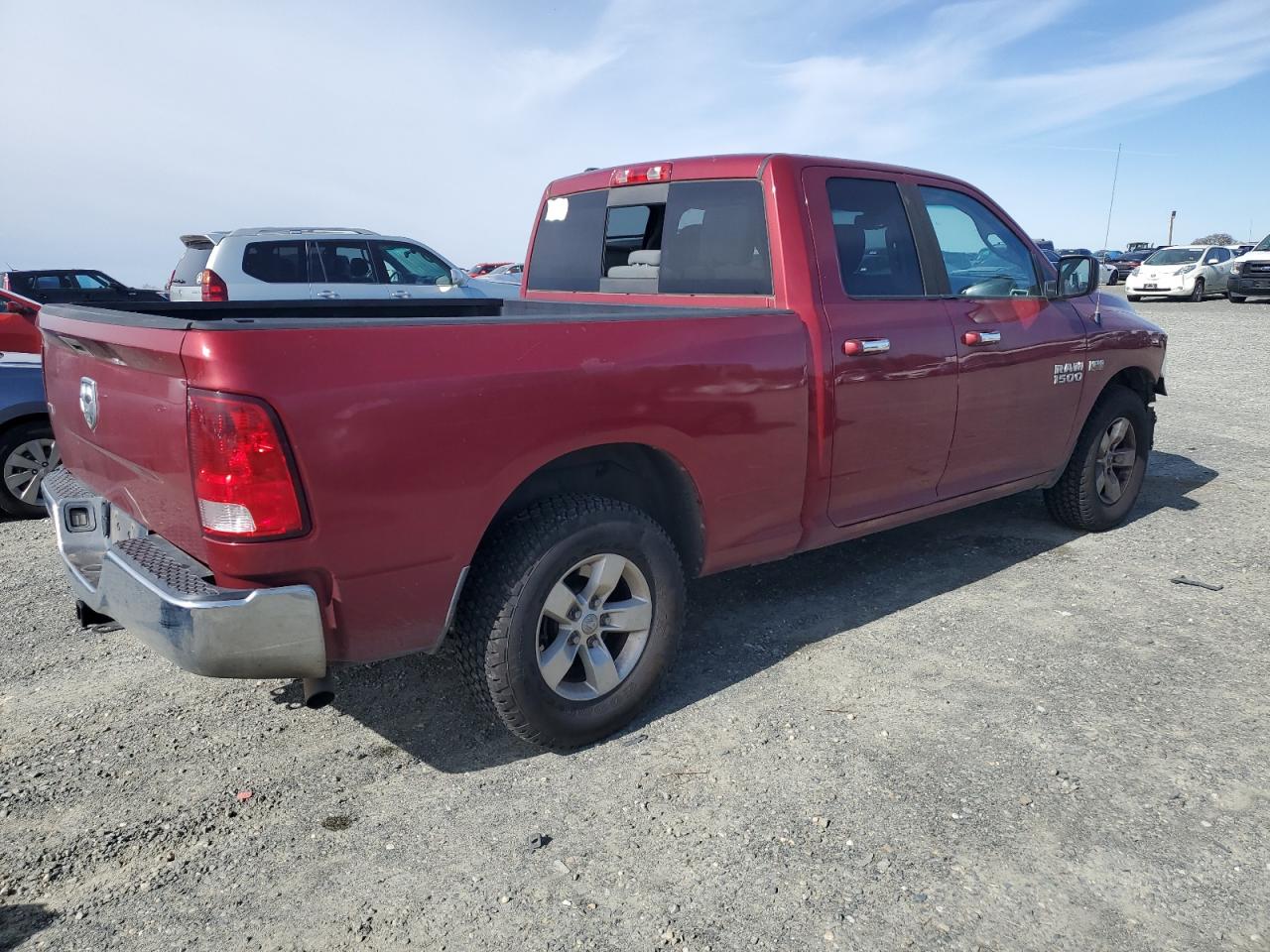 2014 RAM 1500 VIN 1C6RR6GT6ES255187 Copart auction photo, front end / all over damage thumbnail 3