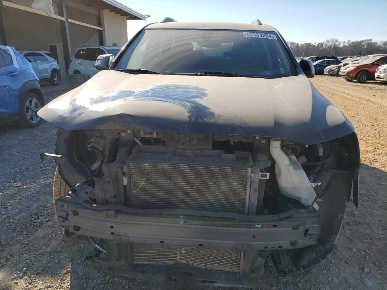2017 GMC Acadia VIN 1GKKNMLS6HZ252491 Copart auction photo, front end / side damage thumbnail 5