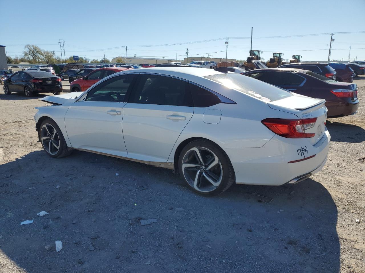 2022 Honda Accord VIN 1HGCV1F37NA089221 Copart auction photo, front end / minor dent/scratches damage thumbnail 2