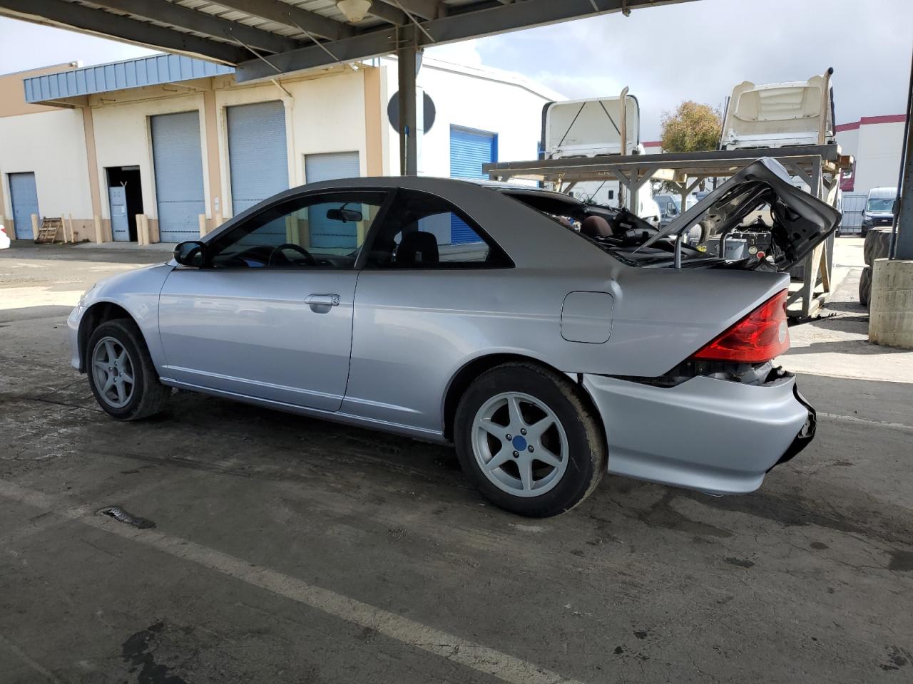 2005 Honda Civic VIN 1HGEM22525L055622 Copart auction photo, rear end damage thumbnail 2