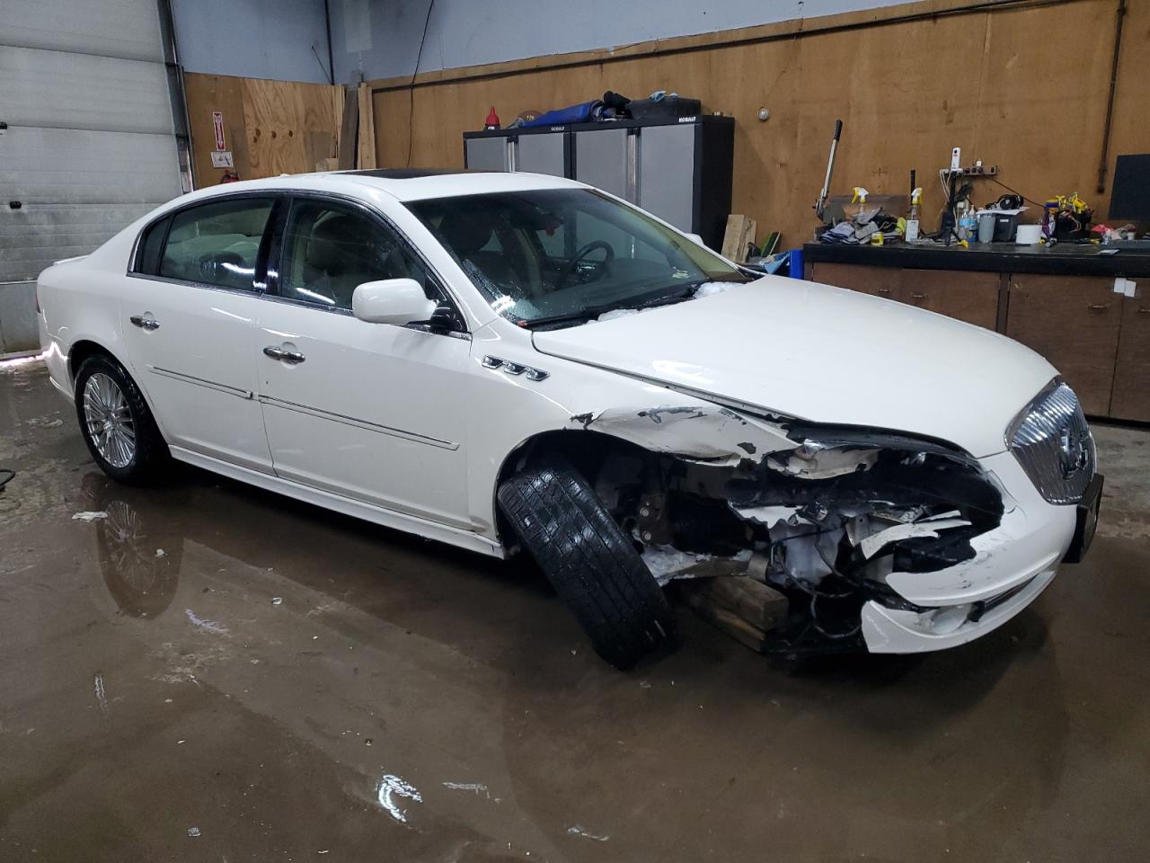 2011 Buick Lucerne VIN 1G4HJ5EM2BU151101 Copart auction photo, front end / undercarriage damage thumbnail 4