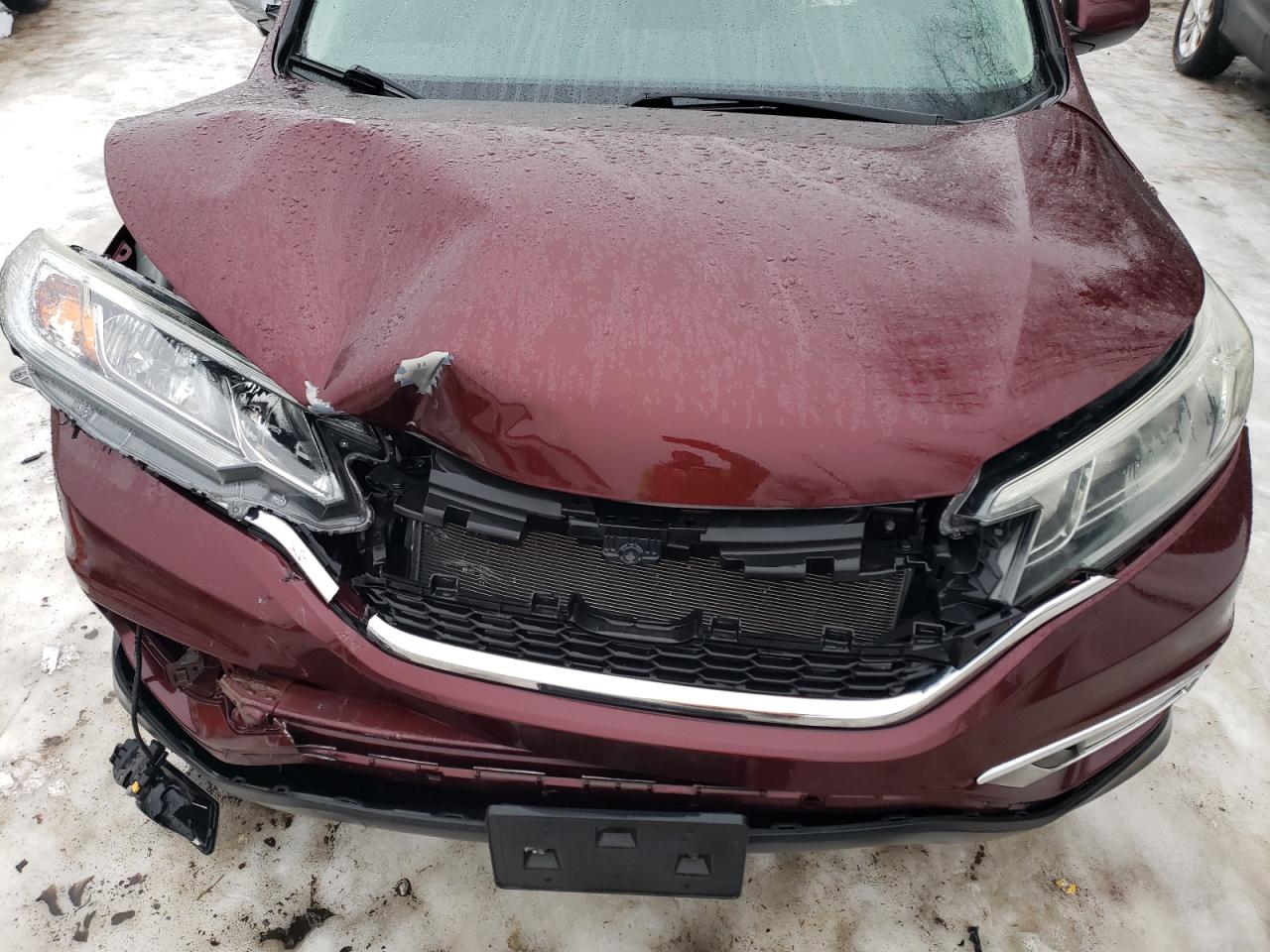 2016 Honda CR-V VIN 2HKRM4H51GH646650 Copart auction photo, front end / rear end damage thumbnail 12