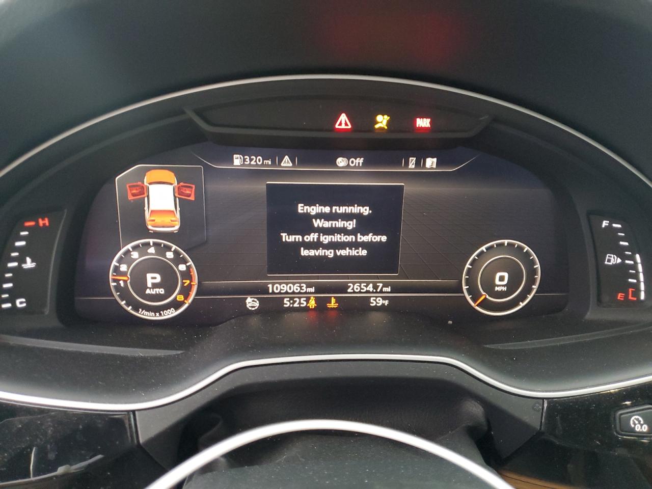 2017 Audi Q7 VIN WA1VAAF77HD027725 Copart auction photo, rear end / front end damage thumbnail 9