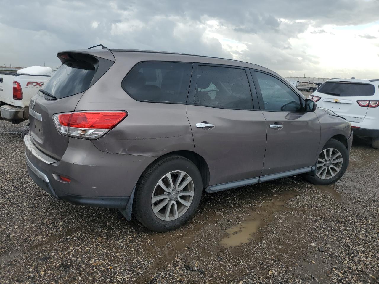 2014 Nissan Pathfinder VIN 5N1AR2MN6EC639416 Copart auction photo, rear end / front end damage thumbnail 3