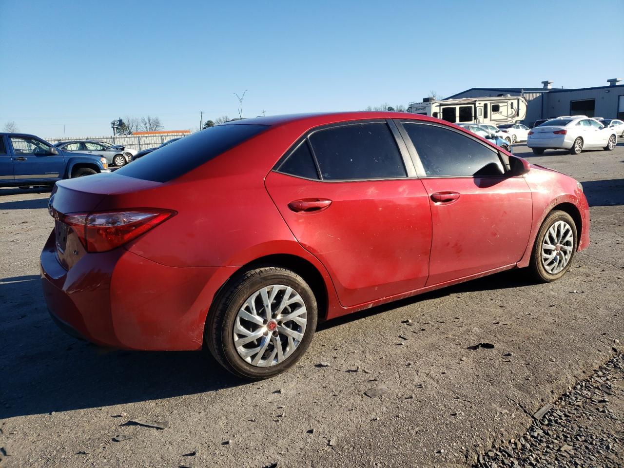 2018 Toyota Corolla VIN 5YFBURHE0JP799464 Copart auction photo, all over / frame damage damage thumbnail 3