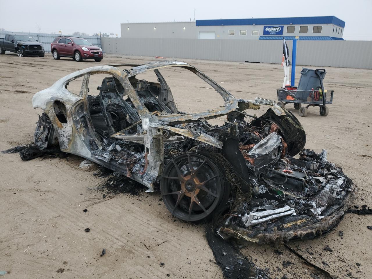 2014 Porsche 911 VIN WP0AD2A92ES167912 Copart auction photo, burn damage thumbnail 4