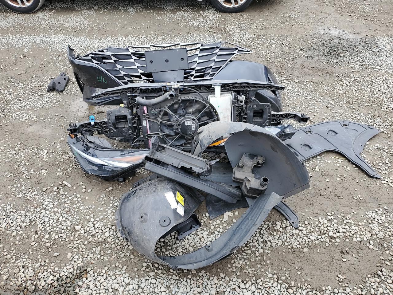 2022 Hyundai Elantra VIN 5NPLP4AG0NH067672 Copart auction photo, front end / side damage thumbnail 12