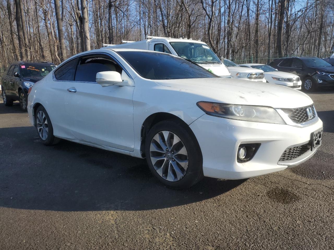 2014 Honda Accord VIN 1HGCT1B89EA003818 Copart auction photo, rear end / side damage thumbnail 4