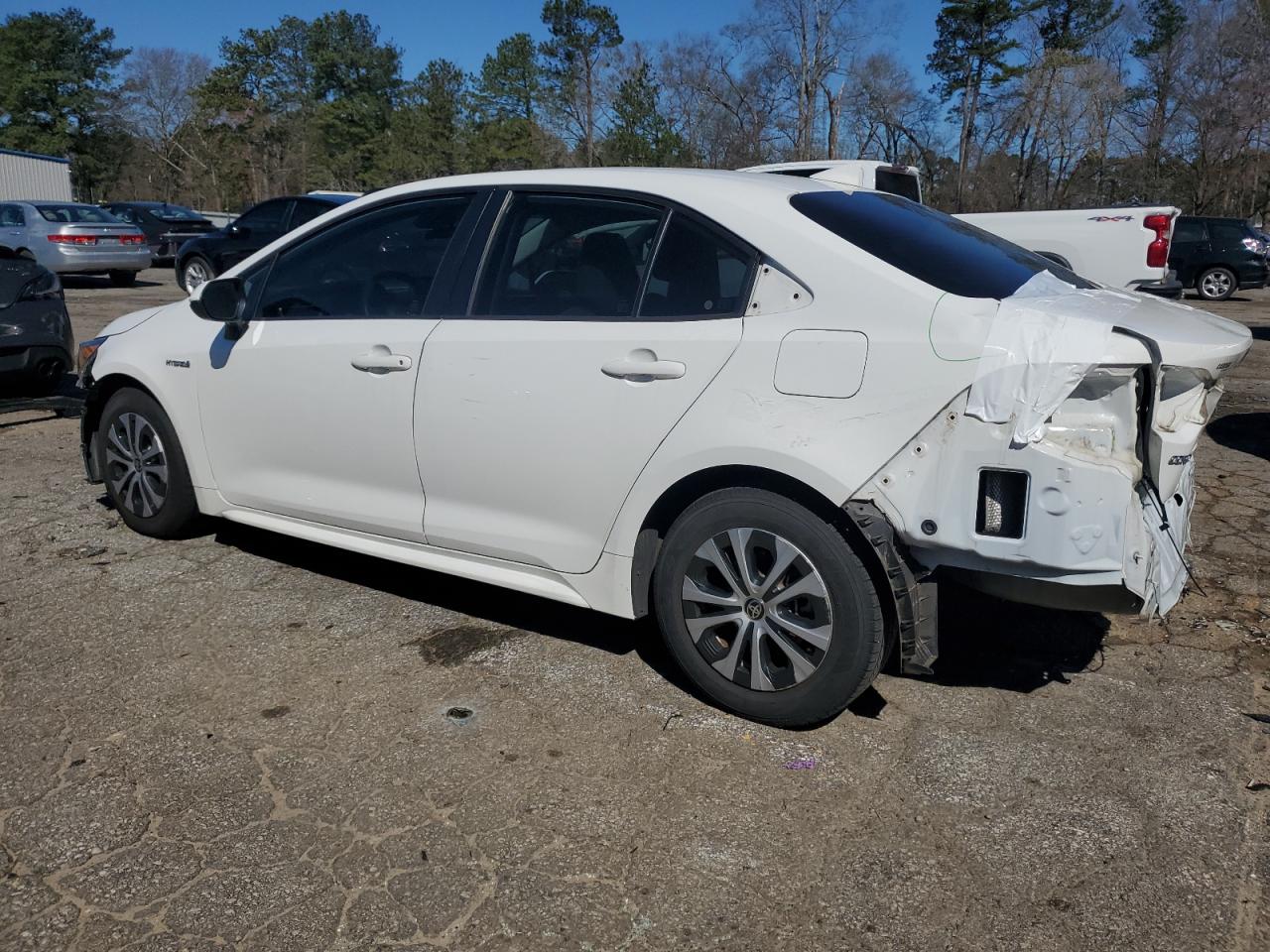 2020 Toyota Corolla VIN JTDEBRBE7LJ021830 Copart auction photo, rear end / front end damage thumbnail 2