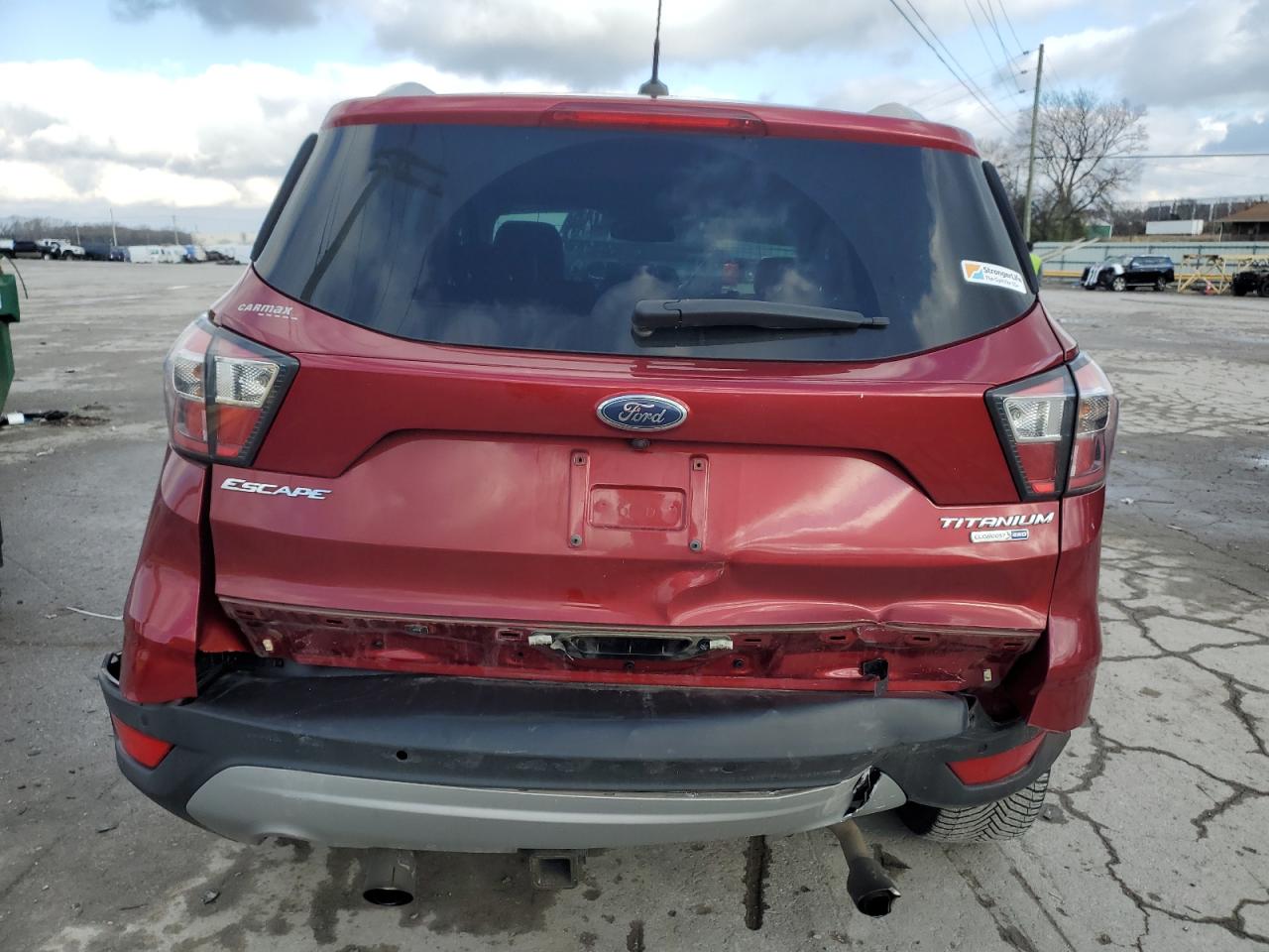 2017 Ford Escape VIN 1FMCU9J91HUB39640 Copart auction photo, all over damage thumbnail 6