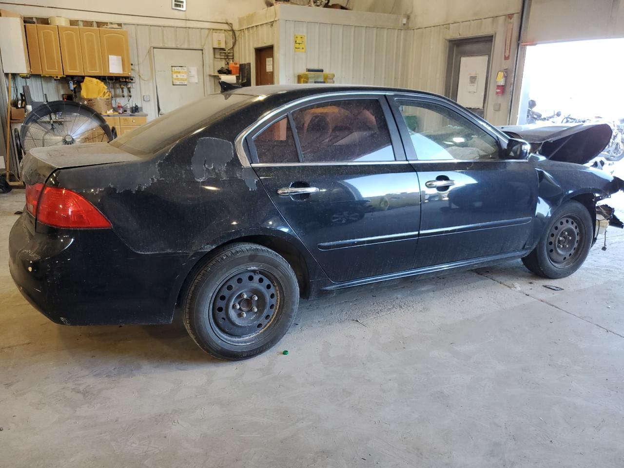 2010 KIA Optima VIN KNAGG4A86A5409448 Copart auction photo, front end / side damage thumbnail 3