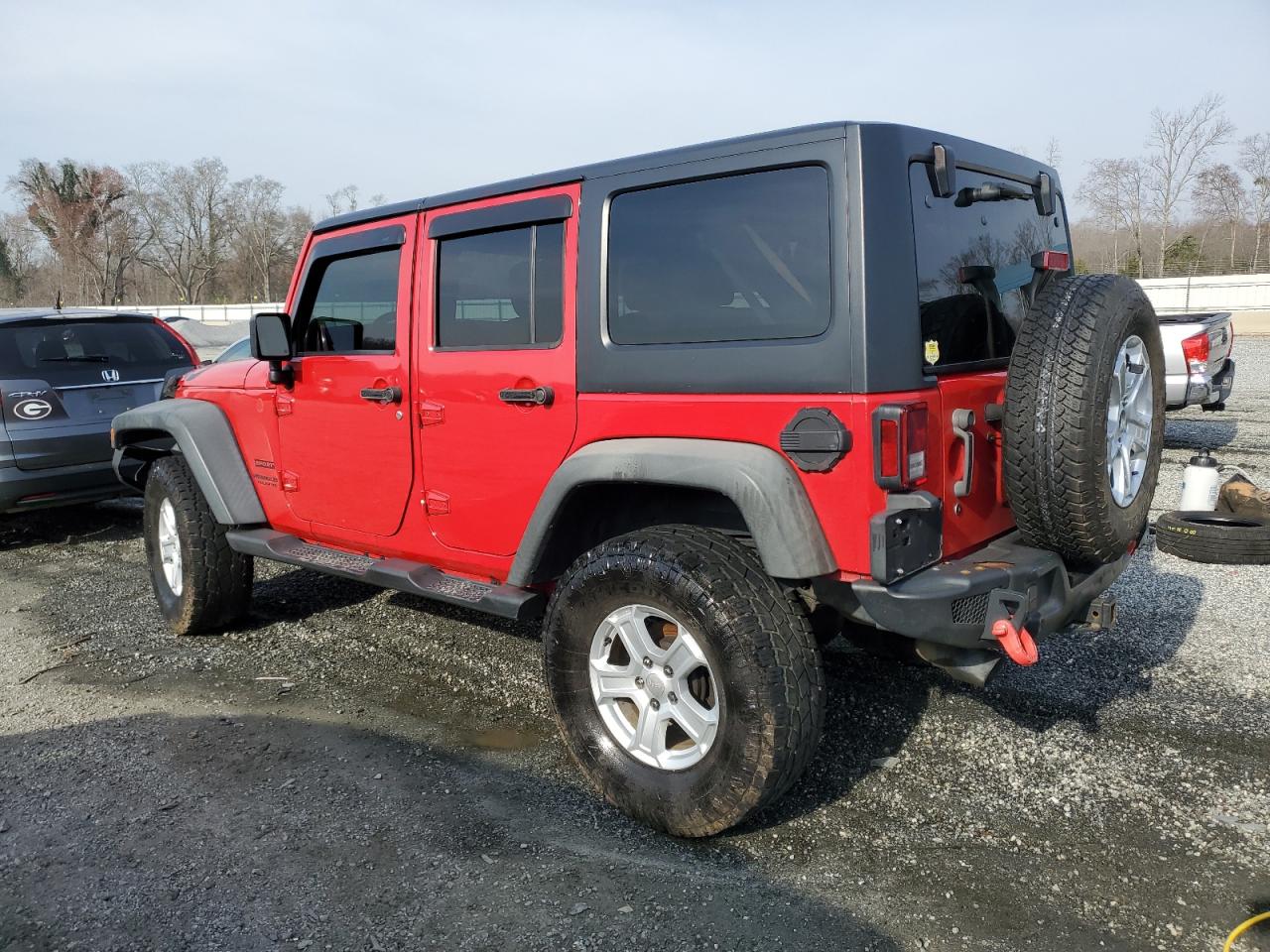 2014 Jeep Wrangler VIN 1C4BJWDG9EL259575 Copart auction photo, front end damage thumbnail 2