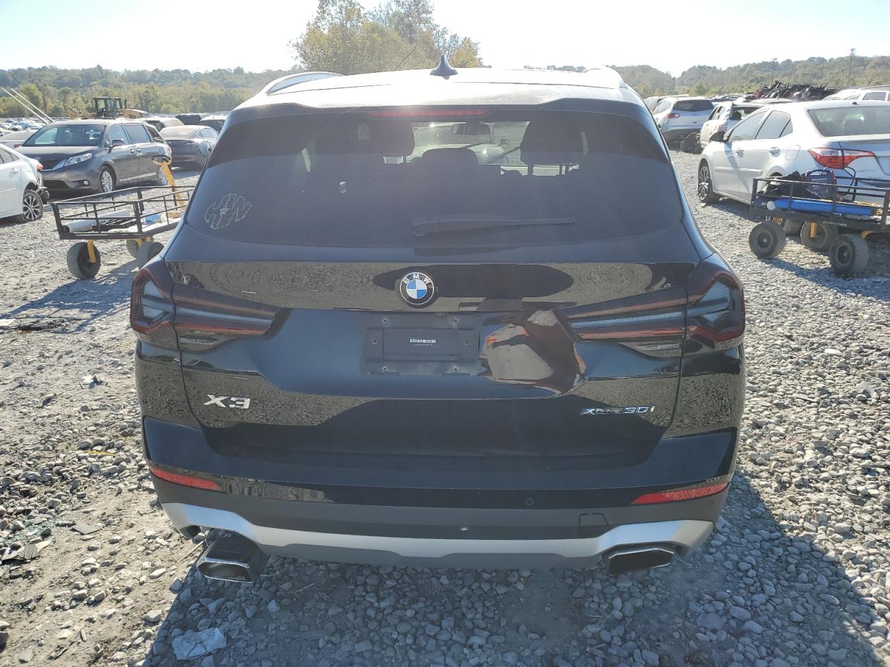 2022 BMW X3 VIN 5UX53DP01N9N07730 Copart auction photo, front end / rear end damage thumbnail 6