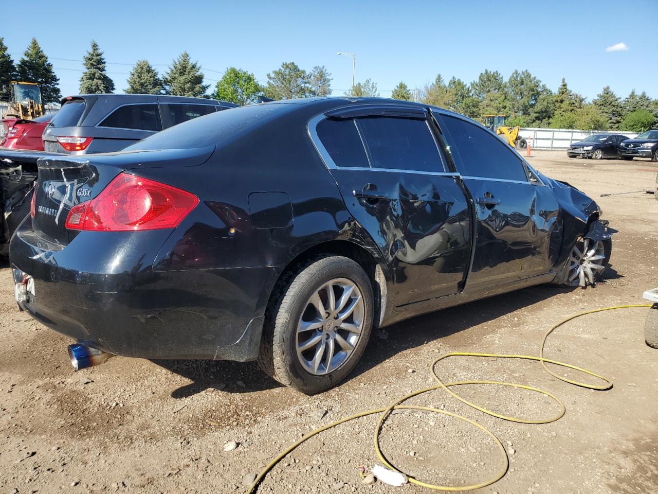 2007 Infiniti G VIN JNKBV61F87M816326 Copart auction photo, all over damage thumbnail 3