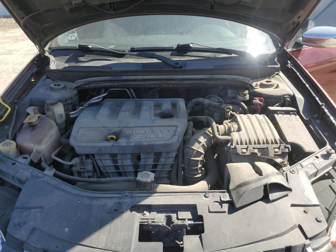 2012 Chrysler 200 VIN 1C3CCBAB2CN117509 Copart auction photo, side damage thumbnail 12