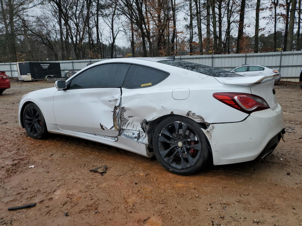 2016 Hyundai Genesis VIN KMHHU6KJ5GU131357 Copart auction photo, side / undercarriage damage thumbnail 2
