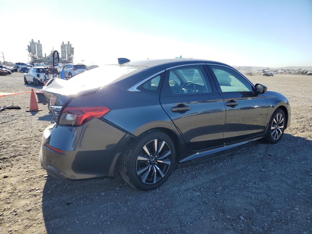 2024 Honda Civic VIN 2HGFE1F72RH315012 Copart auction photo, rear end / minor dent/scratches damage thumbnail 3