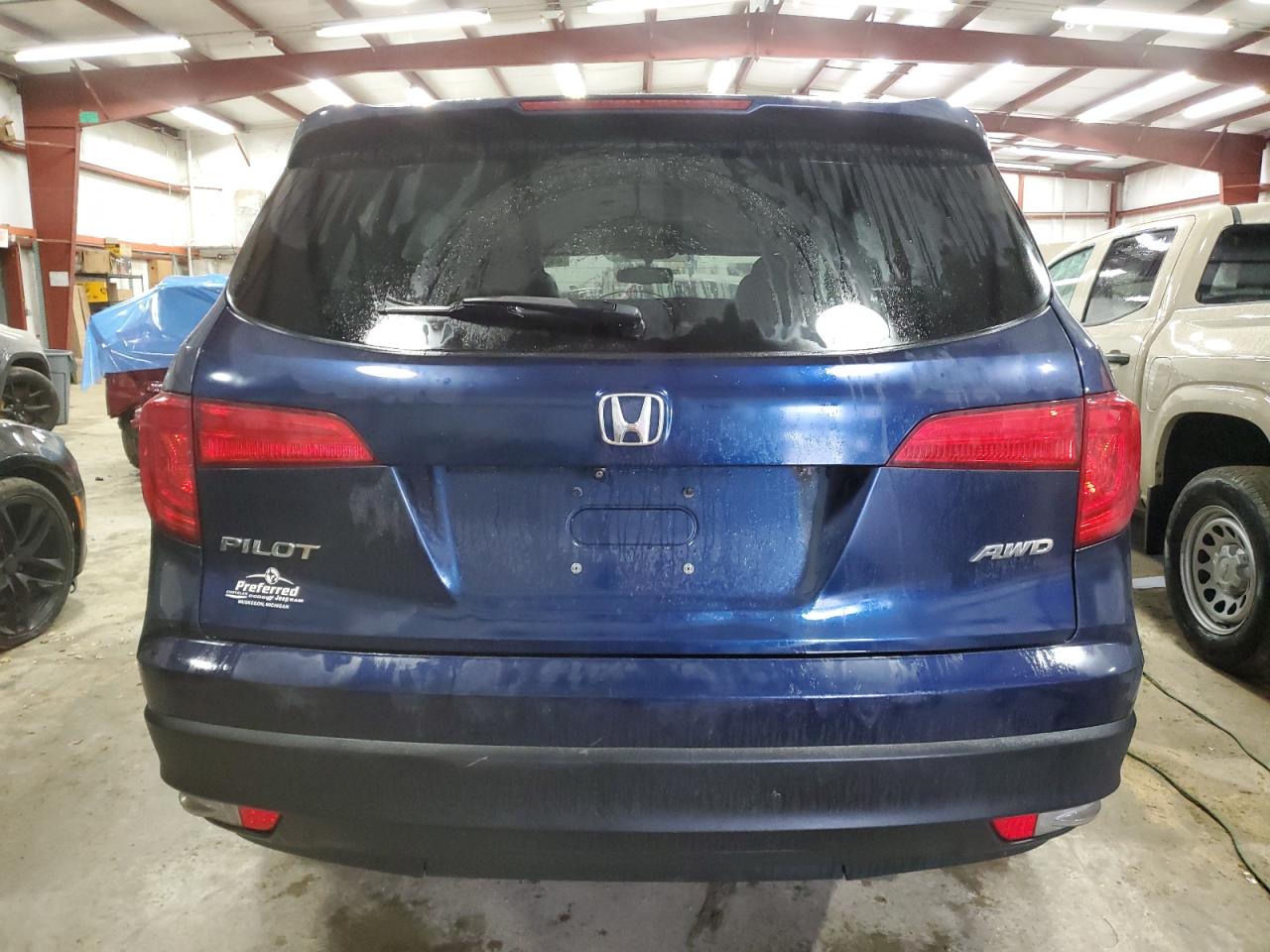2018 Honda Pilot VIN 5FNYF6H82JB010773 Copart auction photo, undercarriage / front end damage thumbnail 6