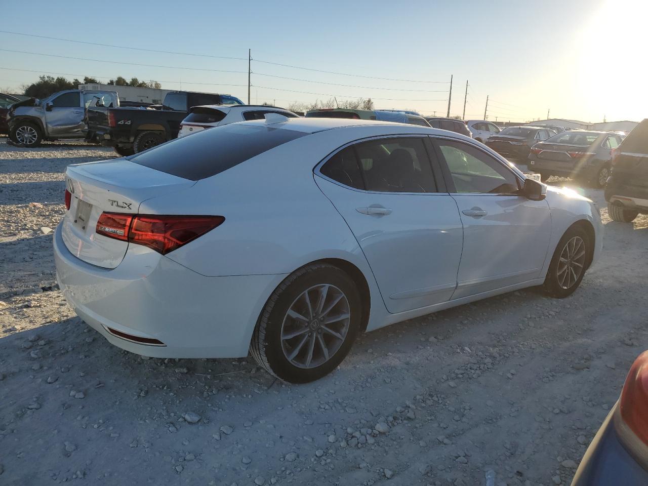2018 Acura TLX VIN 19UUB1F59JA004887 Copart auction photo, side / front end damage thumbnail 3