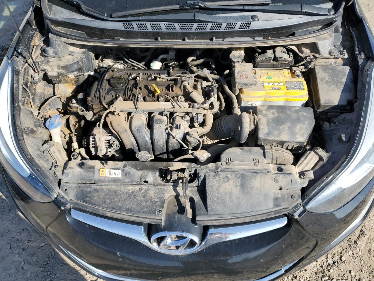 2014 Hyundai Elantra VIN 5NPDH4AE7EH472525 Copart auction photo, rear end / minor dent/scratches damage thumbnail 12